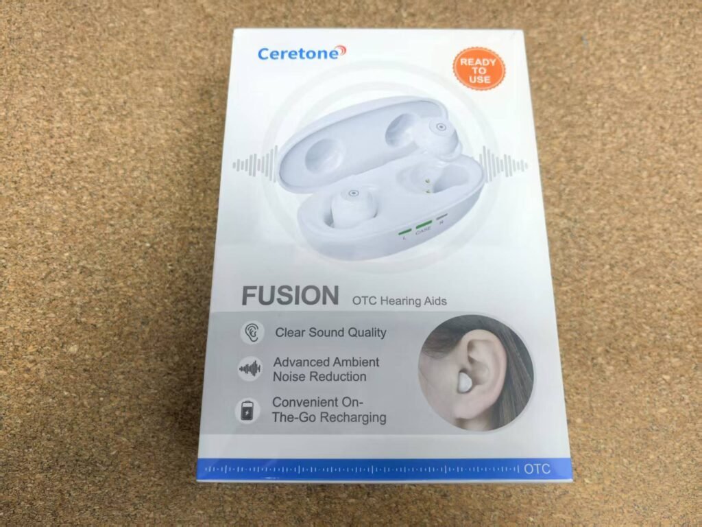 ceretone fusion otc hearing aids packaging