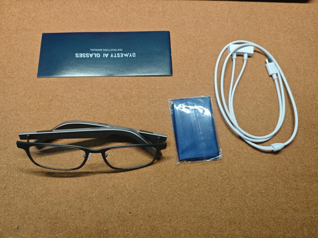 dymesty ai glasses packging list